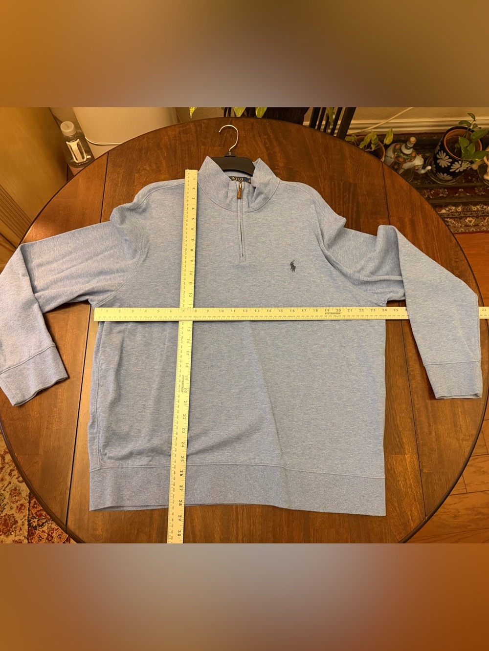 Polo by Ralph Lauren Sky Blue Quarter-Zip Pullover